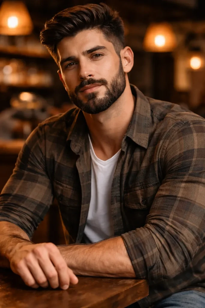 Beardstache with Jaw Emphasis