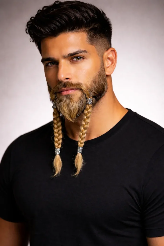 Blonde Beard with Sharp Jawline Trim