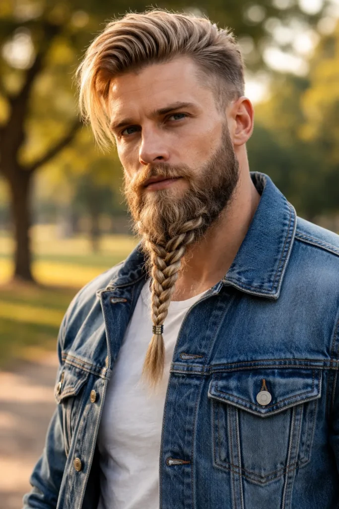 Blonde Beard with Textured Layers