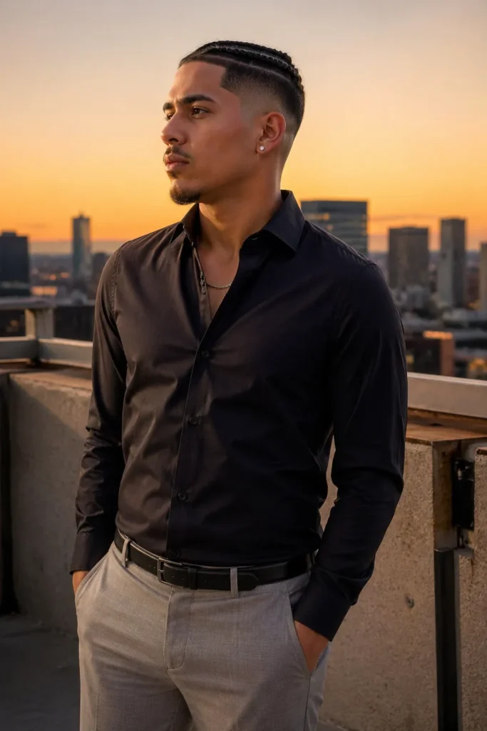 Braided Top With Low Fade