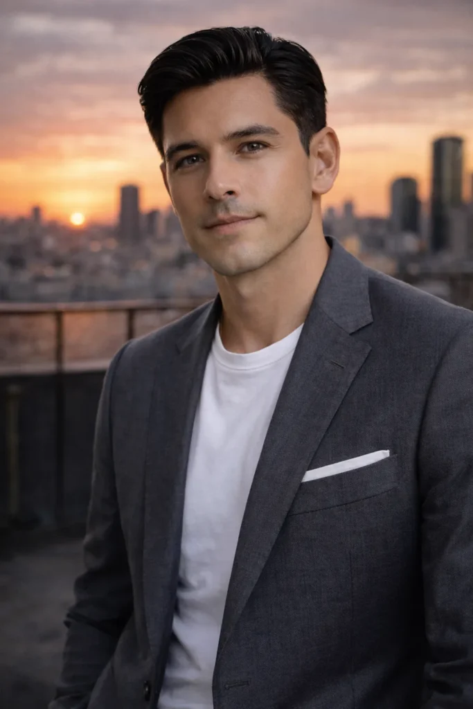 Brushed Back Medium Top