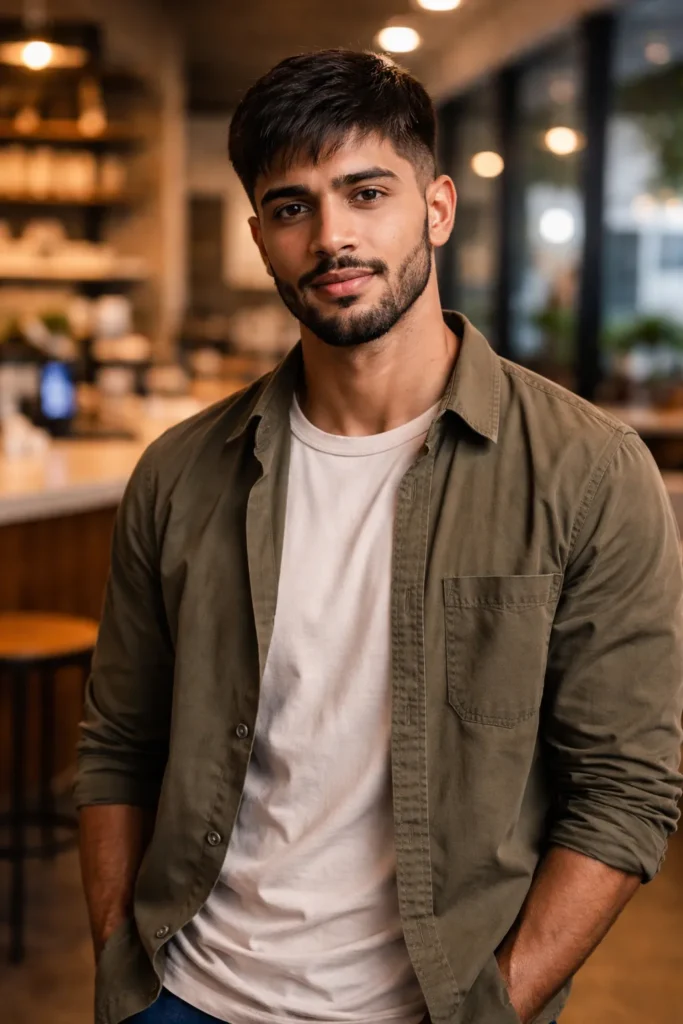 Brushed-Forward Textured Cut