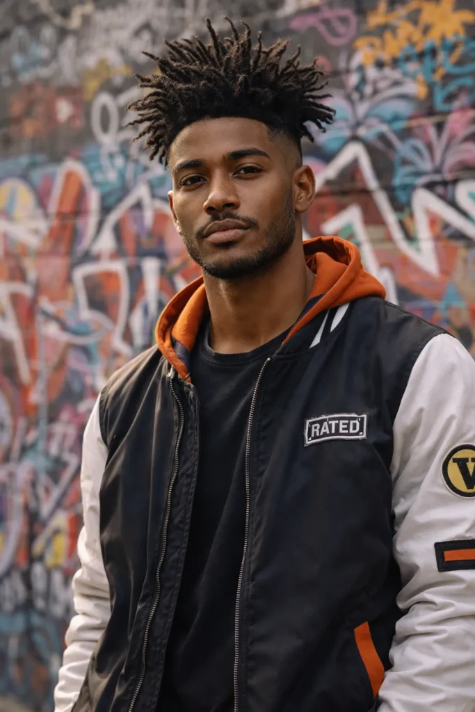 Burst Fade with Long Top