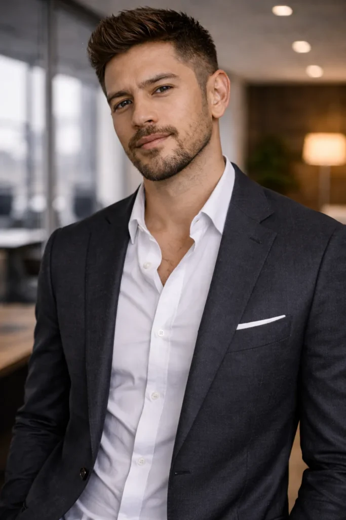 Business Casual Beard Look