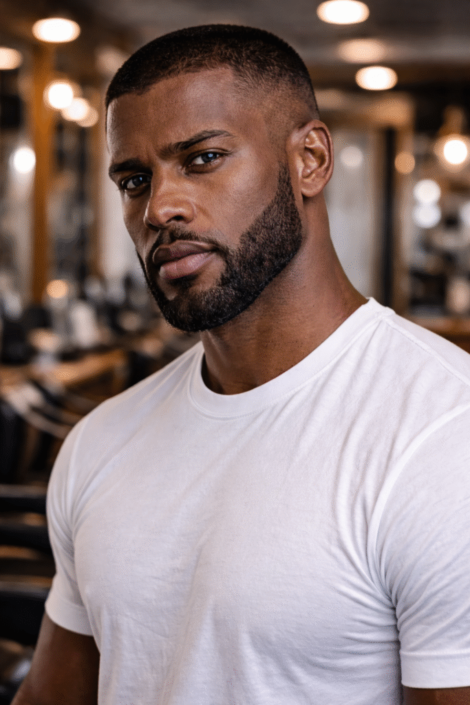 Buzz Cut with Beard Line-Up