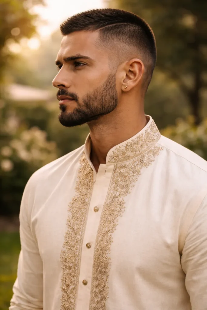 Buzz Cut with Low Fade Beard