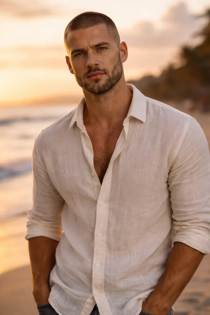 Buzz Cut with Medium Stubble