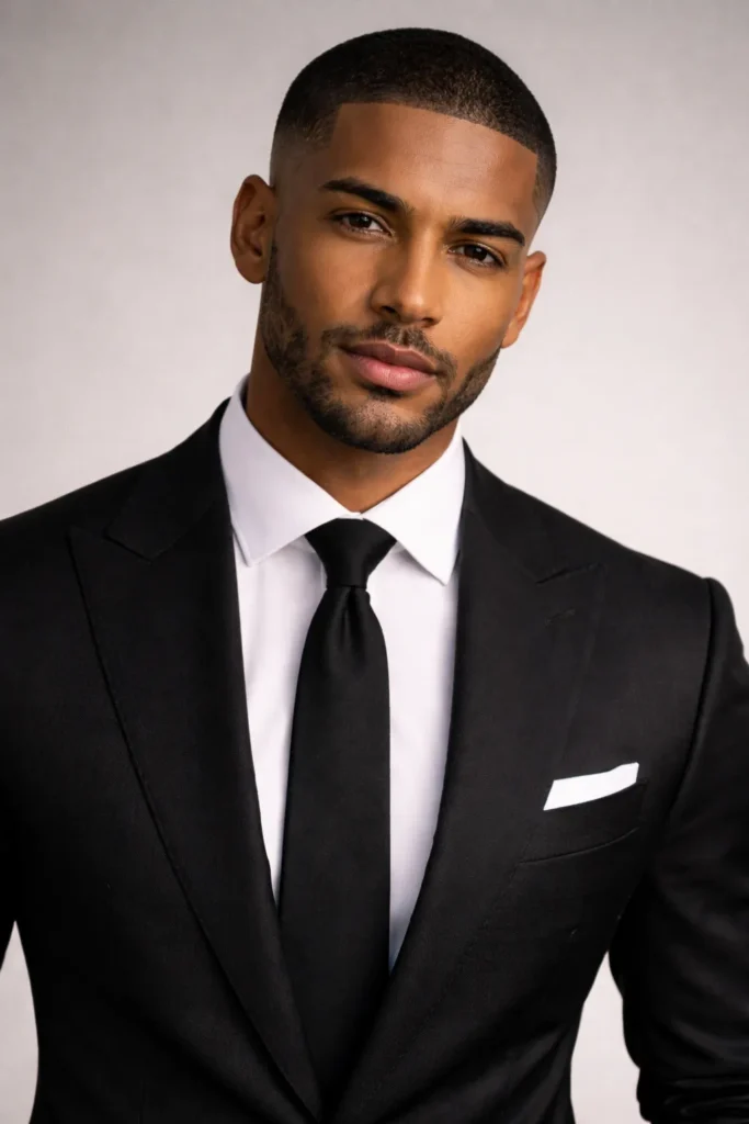 Buzz Cut with Sharp Line-Up