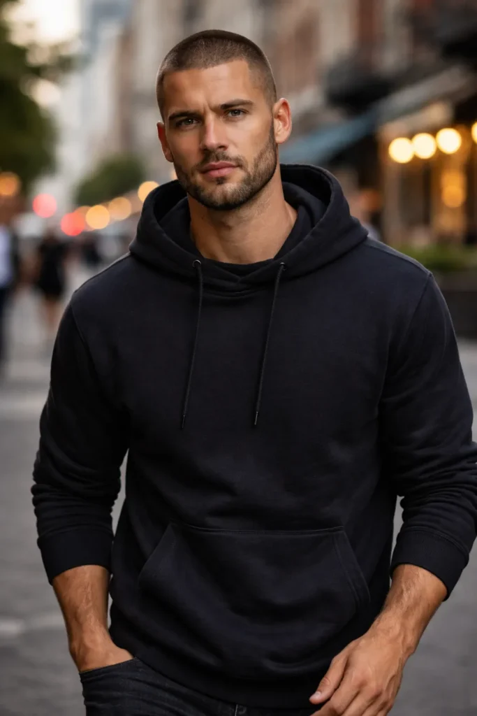 Buzz Cut with Taper Fade Beard