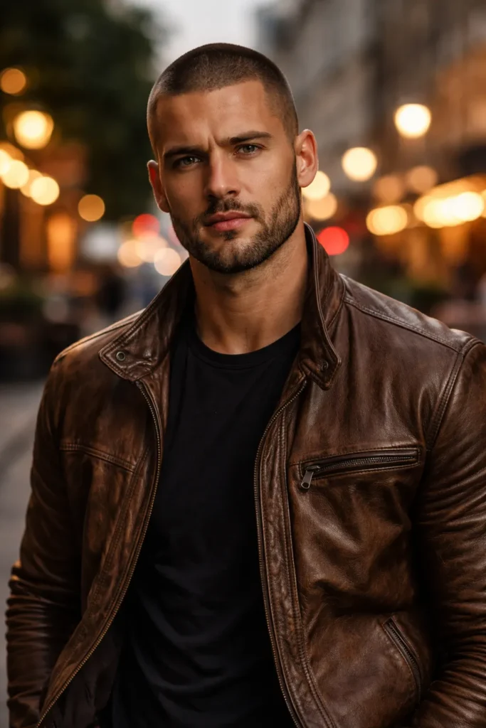 Buzz Cut with Thick Stubble