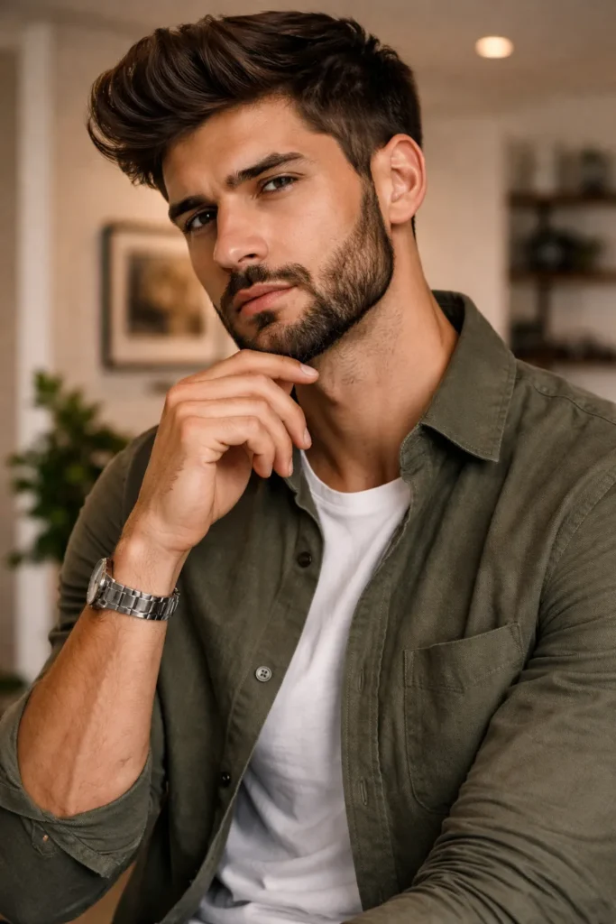 Italian Beard with Defined Chin Focus