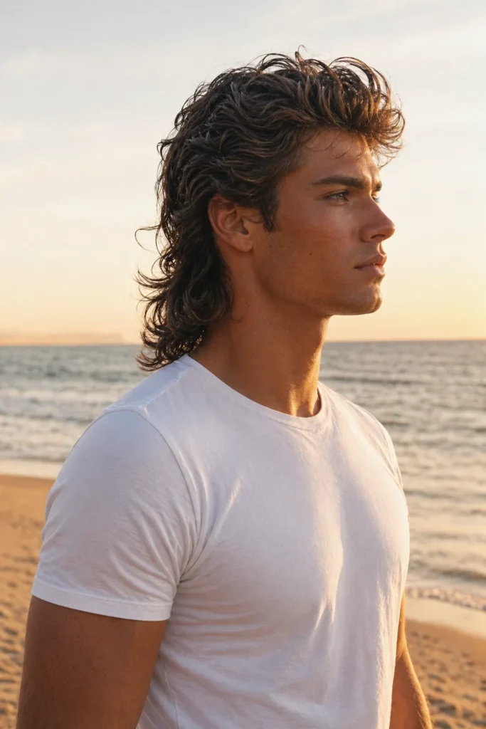 Classic Flowy Mullet With Light Texture