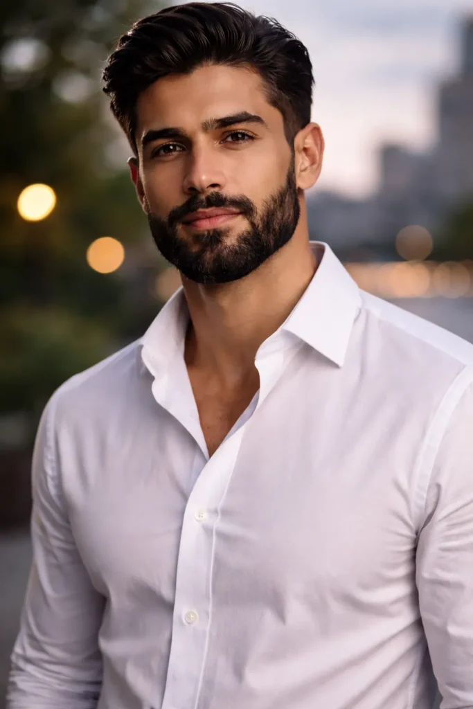 Classic Full Beard + Soft Jaw Fade