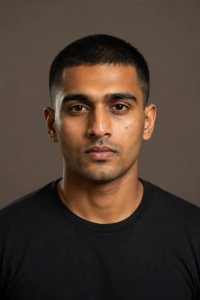 Classic Short Buzz Cut (Clean and Easy Look)