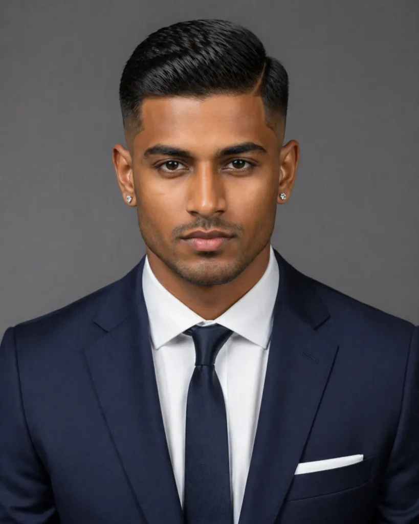 Classic Side Part Low Fade