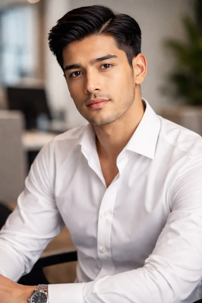 Classic Side Part with Low Taper