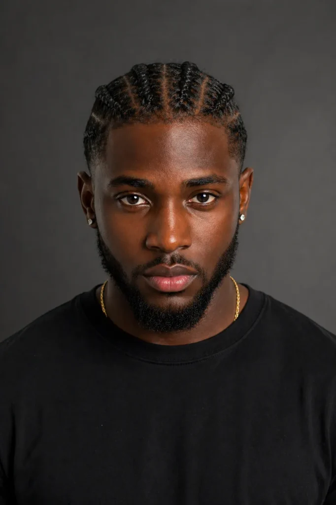 Classic Straight-Back Cornrows