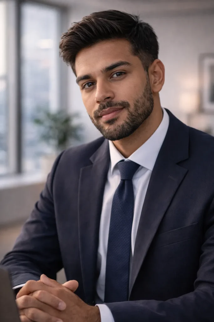Clean Feathered Business Cut