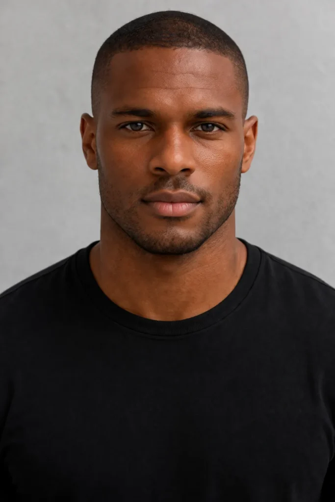 Clean Military Style Stubble