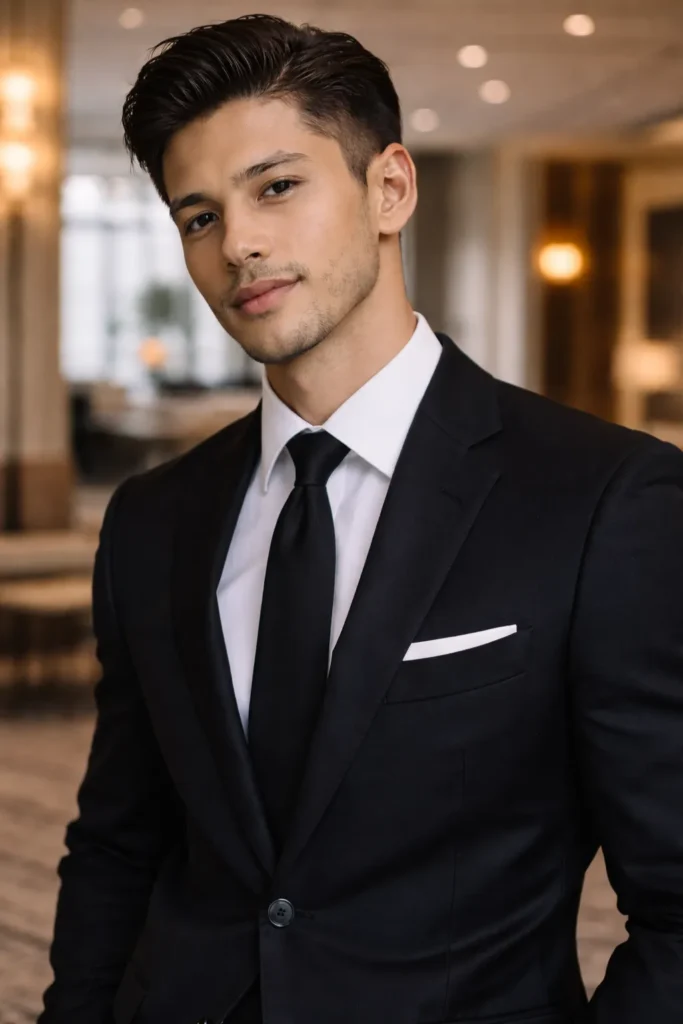 Clean Slick Back Japanese Style