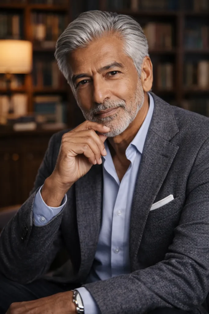 Comb Over with Natural Grey