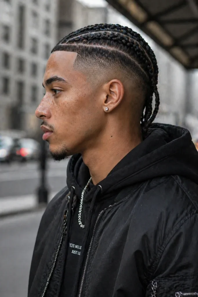 Cornrows with Undercut