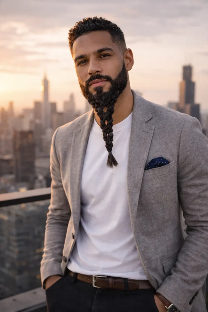 Criss-Cross Beard Braid