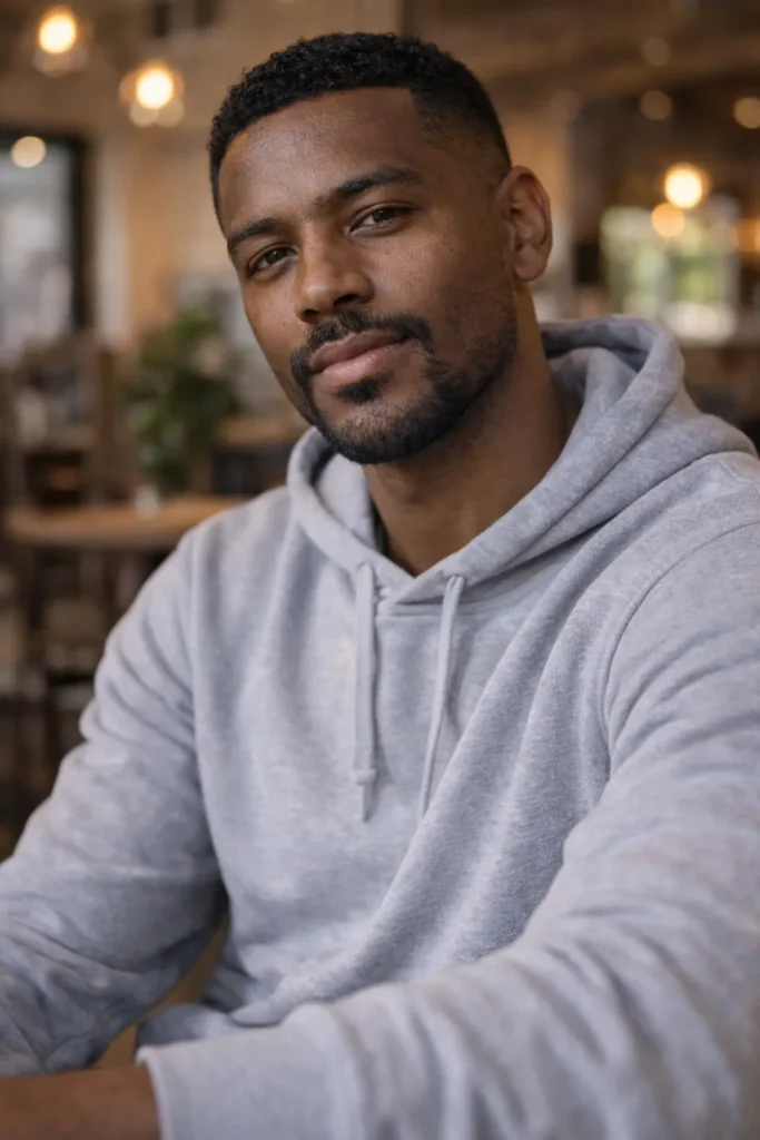 Defined Goatee With Blended Mustache