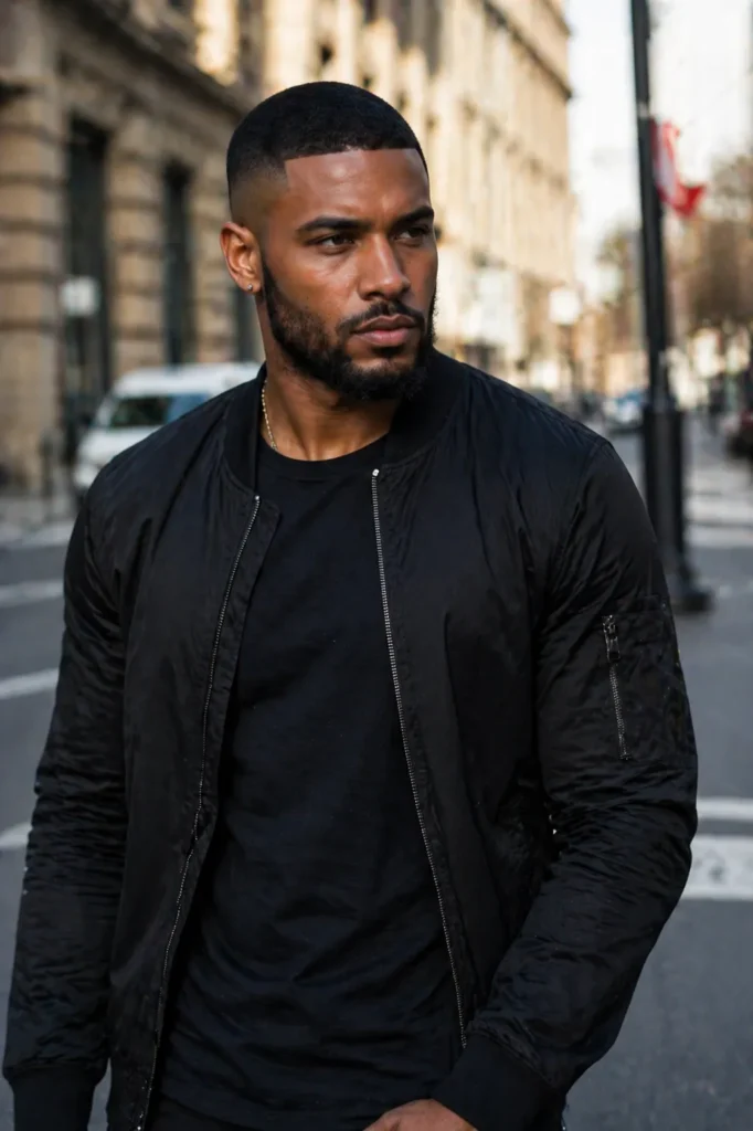 Disconnected Buzz Cut (Bold Contrast Style)