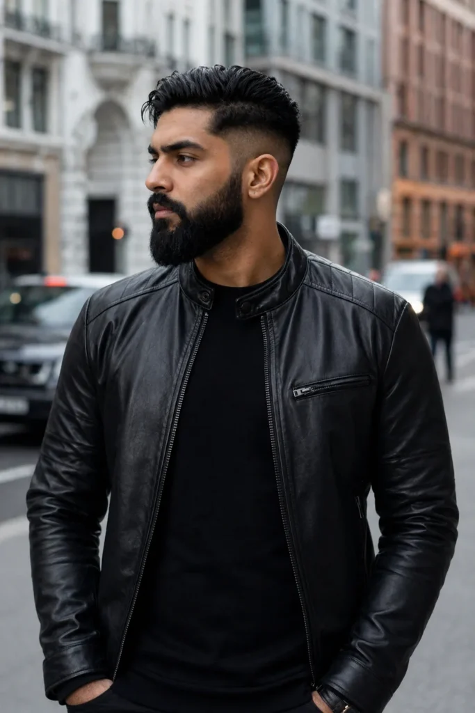 Disconnected Fade with Full Beard