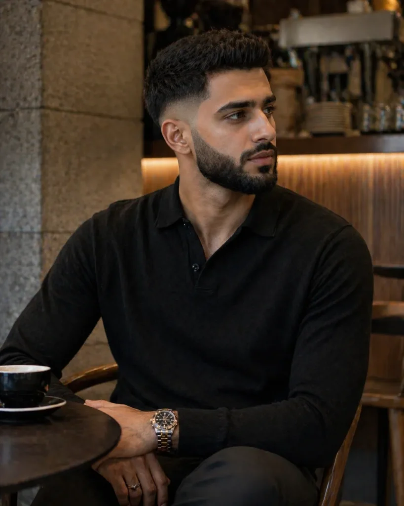 Disconnected Fade with Sculpted Beard