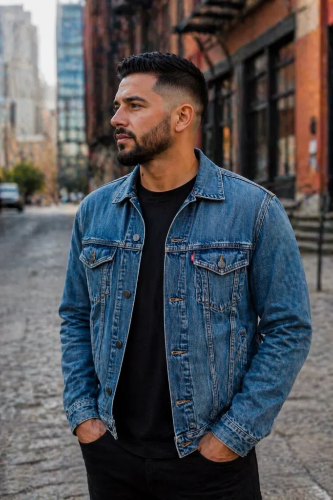 Drop Fade with Full Beard