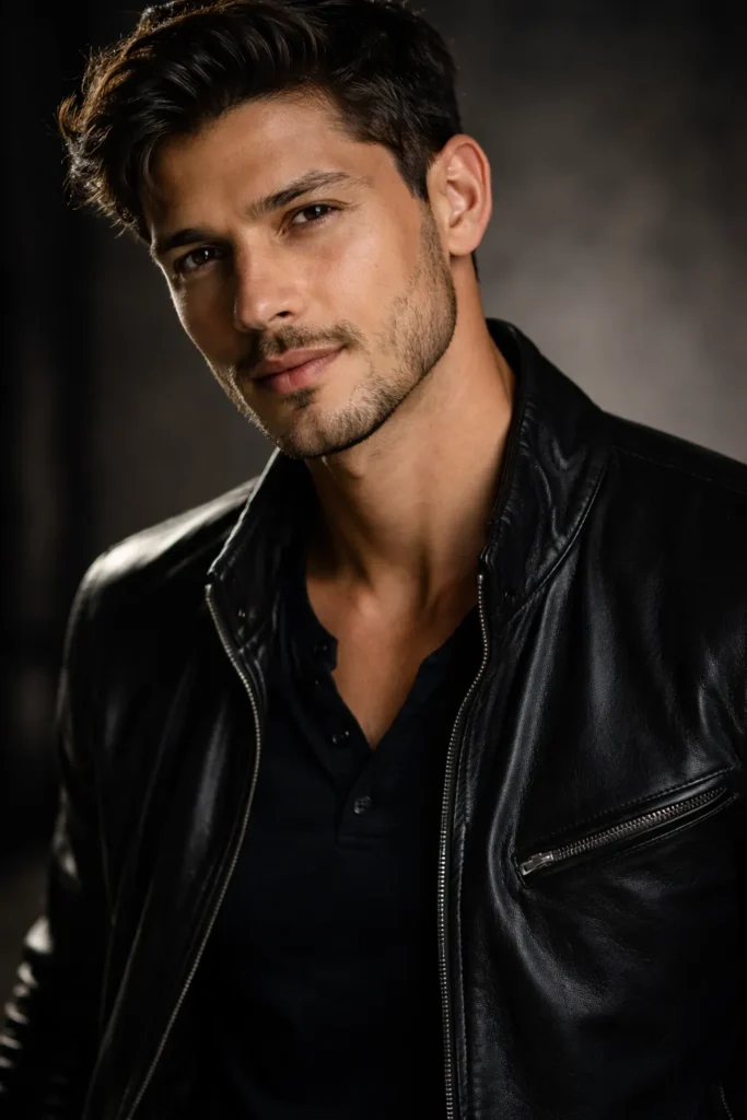 Editorial Style Light Stubble