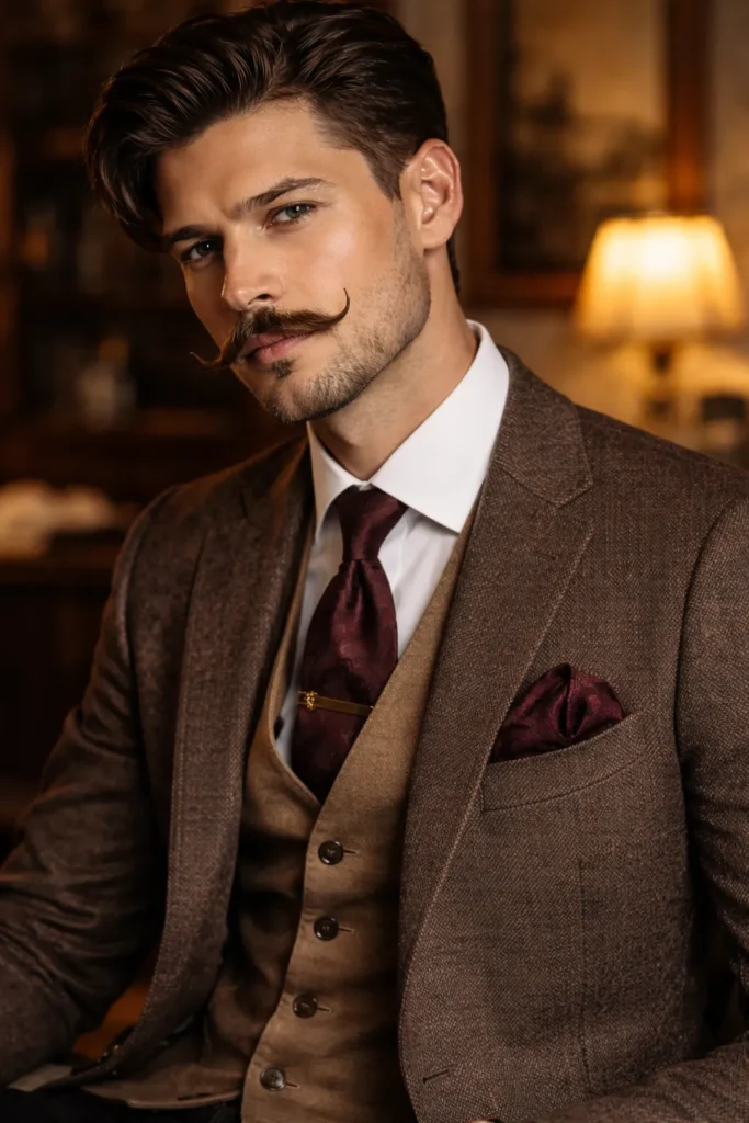 English Mustache Style