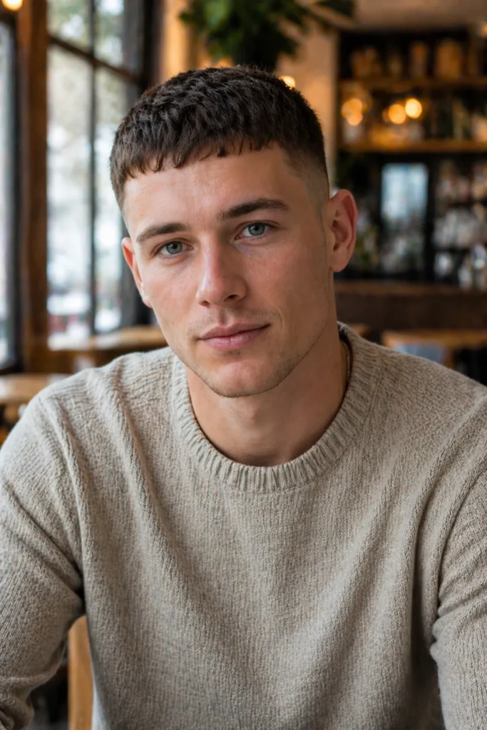 French Crop with Subtle Shadow Fade