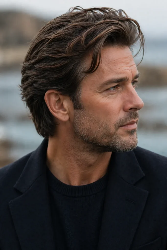 Frosted Midi Swoop Layers