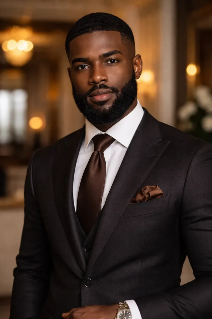 Full Beard with Sharp Lines