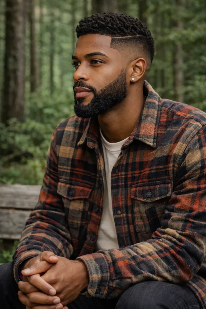 Full Beard with Trimmed Sides