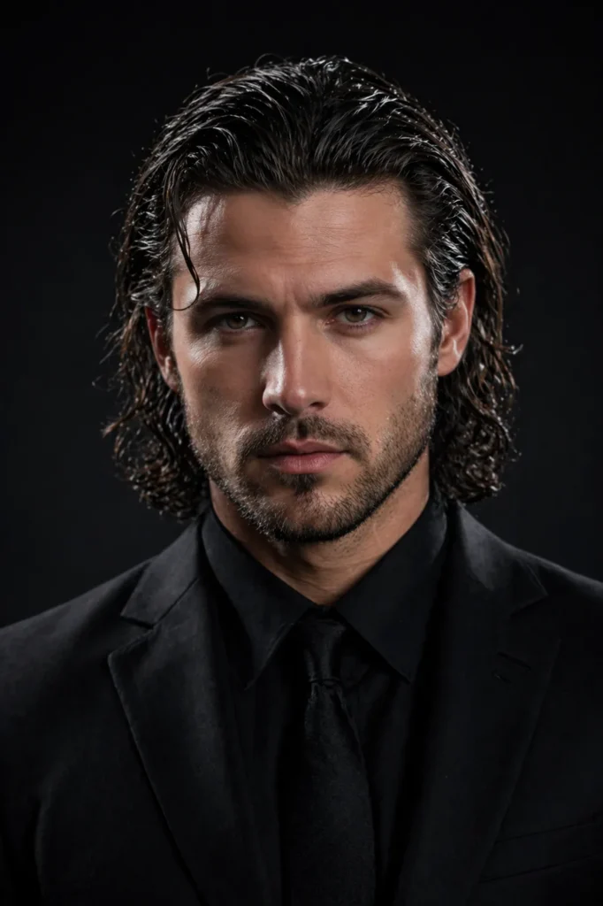 Glossy Wet-Look Layered Flow