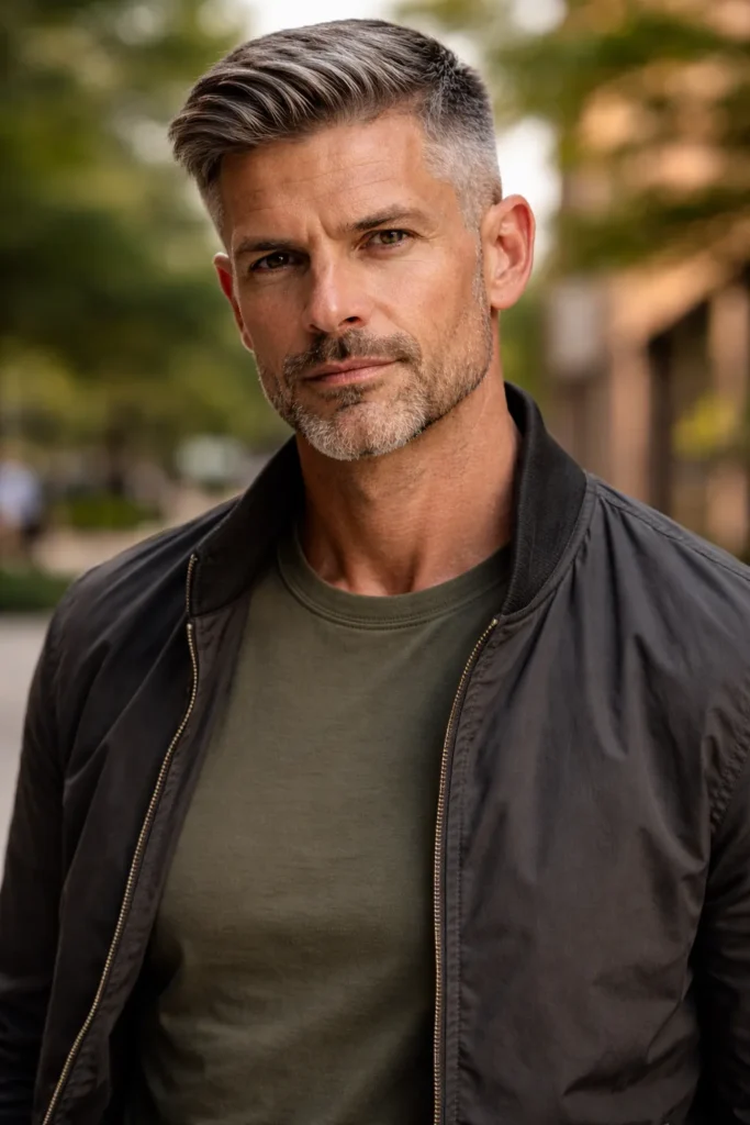 Gray-Forward Side Part