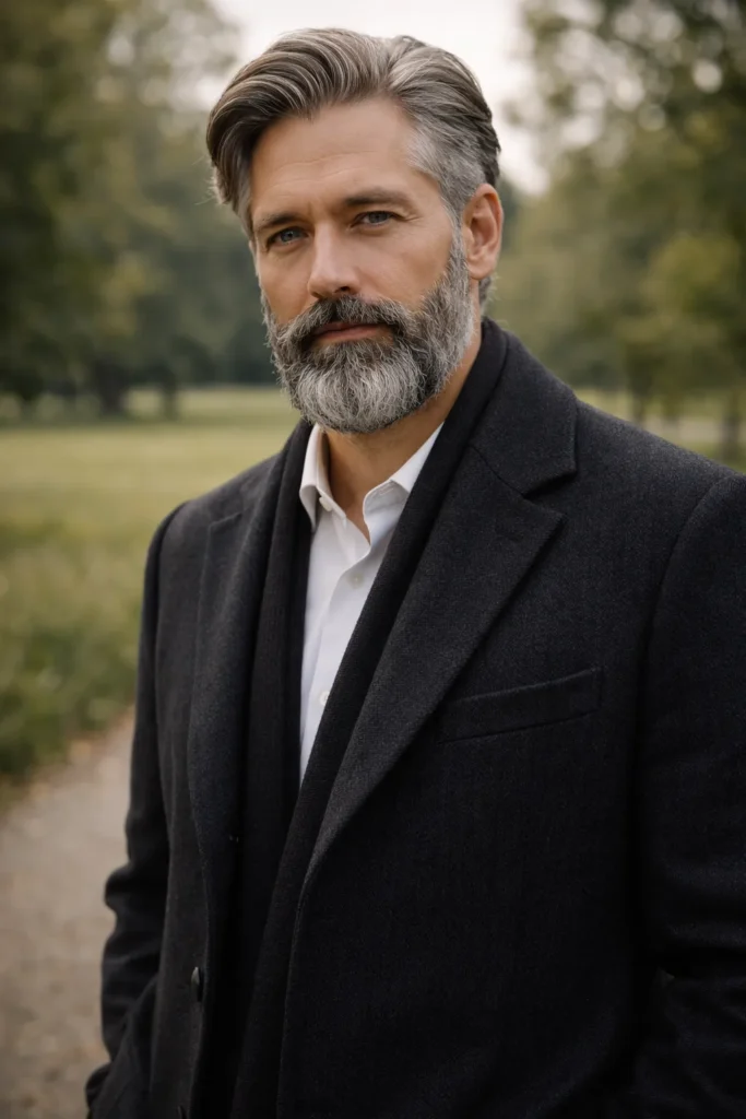 Grey Viking Beard (Mature Style)