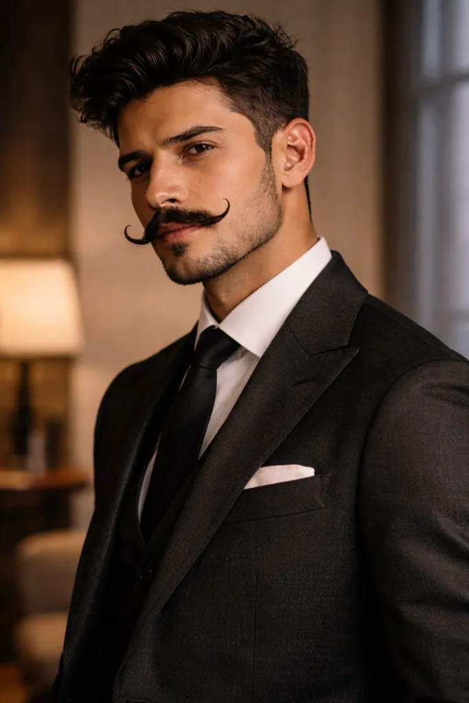 Handlebar Mustache Style