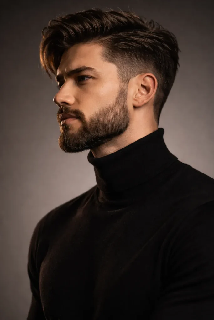 Heavy Chin Beard with Light Sides