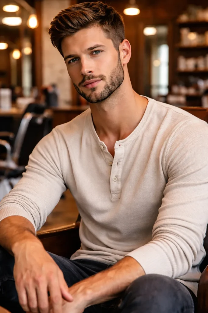 Heavy Stubble with Fade