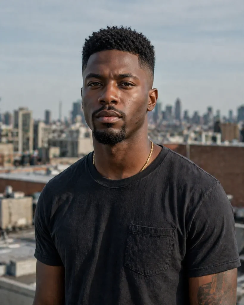 High Fade with Goatee