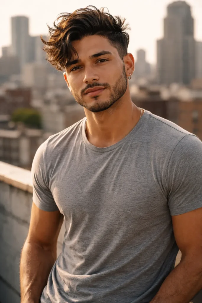 High Fade with Pompadour