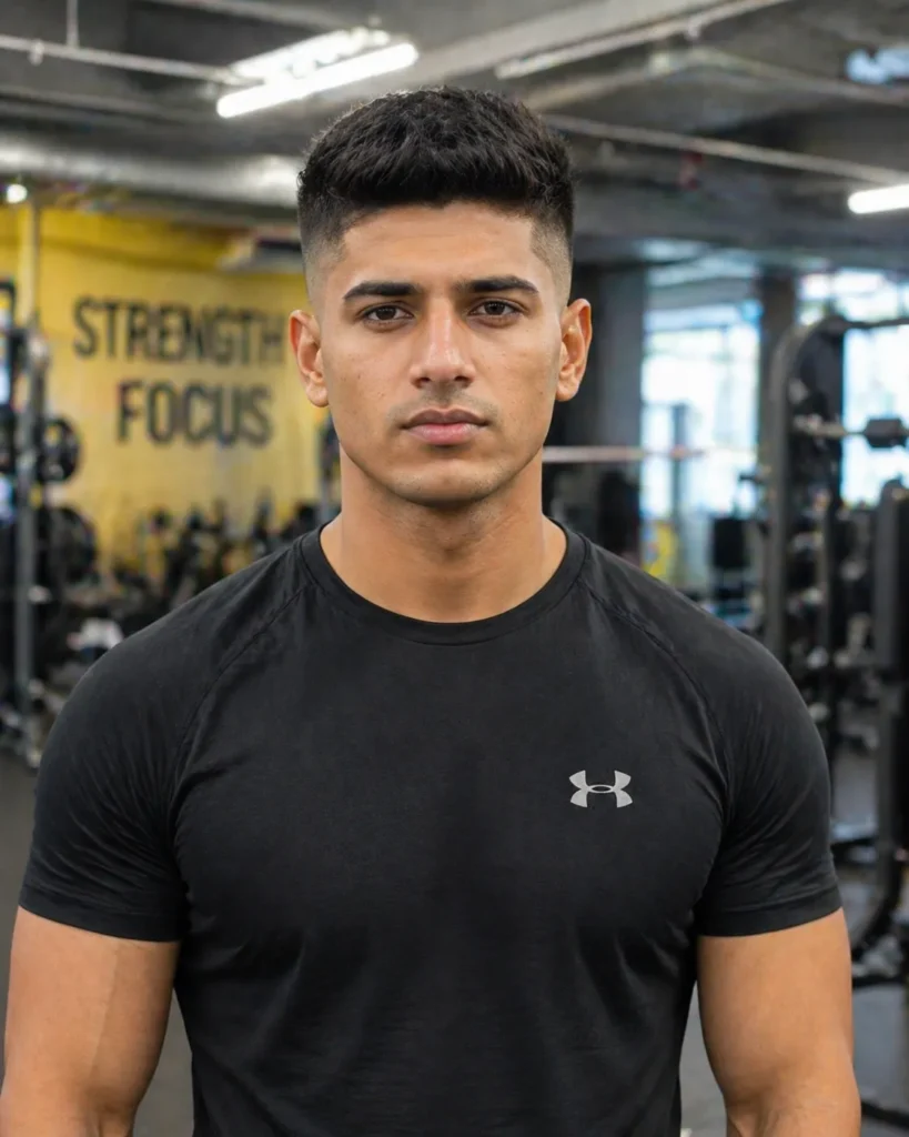 High Fade with Short Textured Top