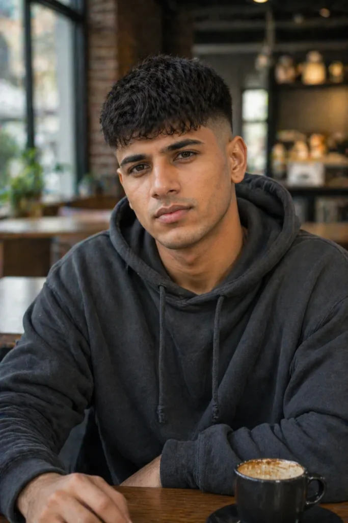  High Fade with Textured Crop