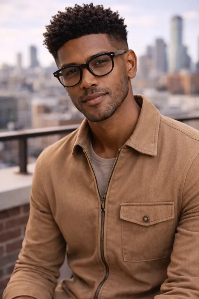 High Fade with Textured Top