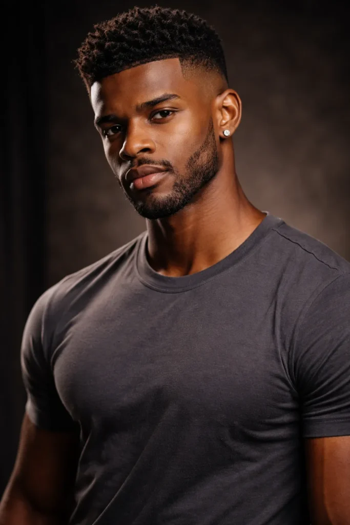 High Fade with Textured Top